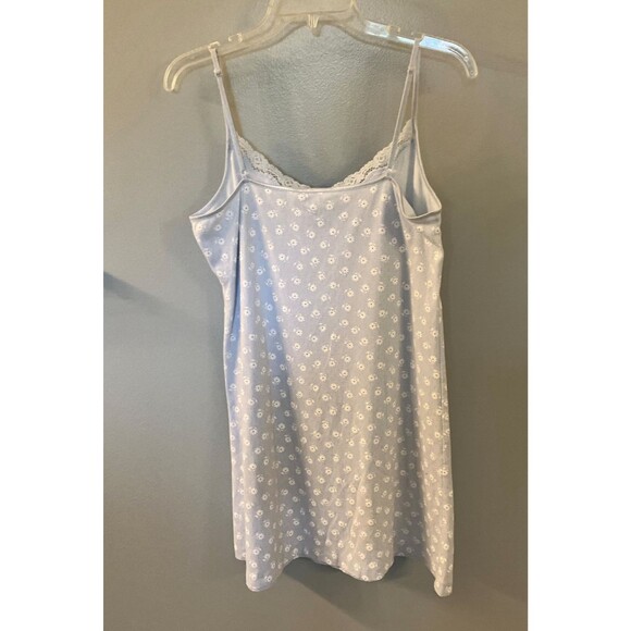 Charter Club Intimates Blue & White Floral Cotton Nightgown Size Large - Picture 6 of 6